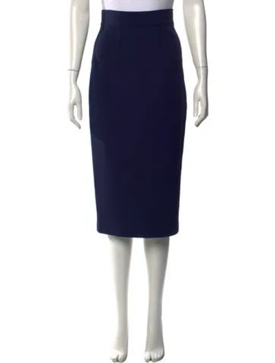 Pre-owned Safiyaa Midi Length Skirt W/ Tags In Blue
