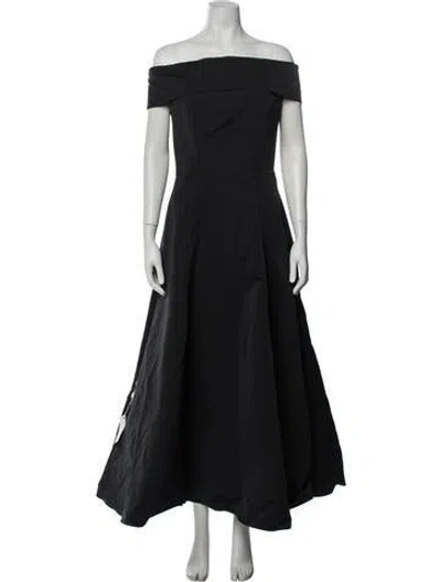 Pre-owned Safiyaa Off-the-shoulder Long Dress W/ Tags In Blue