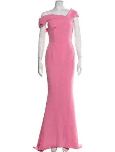 Pre-owned Safiyaa Off-the-shoulder Long Dress W/ Tags In Pink