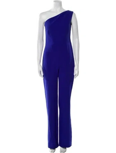 Pre-owned Safiyaa One-shoulder Jumpsuit W/ Tags In Blue