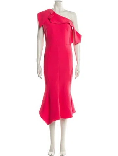 Pre-owned Safiyaa One-shoulder Long Dress W/ Tags In Pink