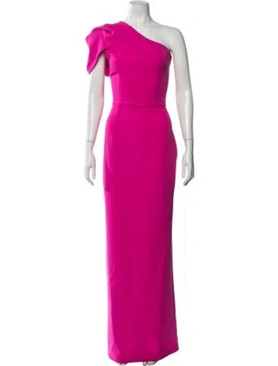 Pre-owned Safiyaa One-shoulder Long Dress W/ Tags In Pink
