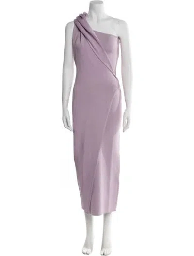 Pre-owned Safiyaa One-shoulder Long Dress W/ Tags In Purple