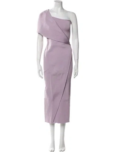 Pre-owned Safiyaa One-shoulder Long Dress W/ Tags In Purple