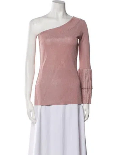 Pre-owned Safiyaa One-shoulder Long Sleeve Top