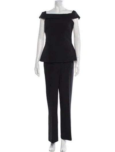 Pre-owned Safiyaa Pant Set In Black