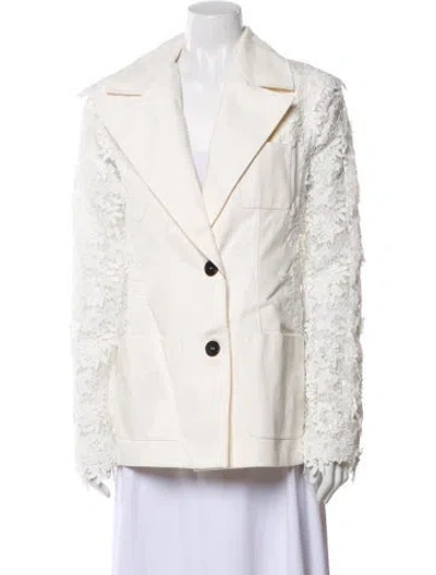 Pre-owned Safiyaa Printed Blazer W/ Tags In Neutral