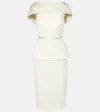 Safiyaa Rella Midi Dress In Beige