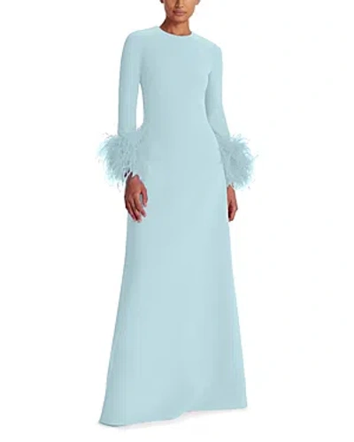 Safiyaa Renalla Long Dress In Pale Blue