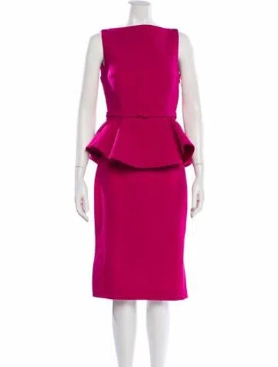 Pre-owned Safiyaa Ruffle Embellishment Skirt Set In Pink