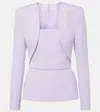 Safiyaa Samuela Crêpe Top In Lila