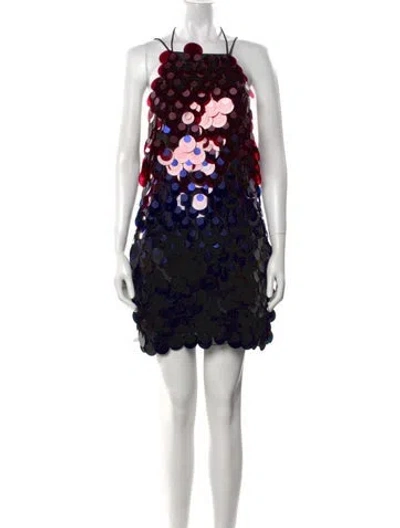 Pre-owned Safiyaa Silk Mini Dress W/ Tags In Black