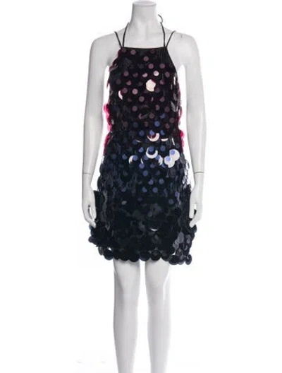 Pre-owned Safiyaa Silk Mini Dress W/ Tags In Black