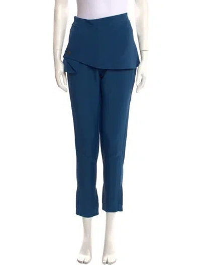 Pre-owned Safiyaa Skinny Leg Pants In Blue