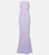 Safiyaa Sofie Crêpe Gown In Purple