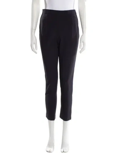 Pre-owned Safiyaa Straight Leg Pants In Blue