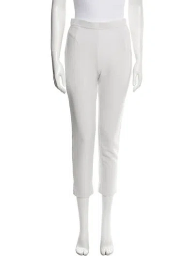 Pre-owned Safiyaa Straight Leg Pants In Neutral