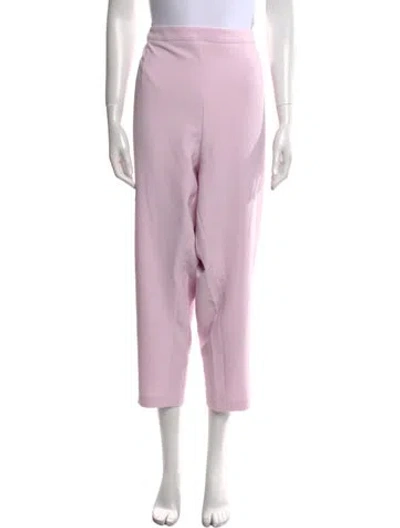 Pre-owned Safiyaa Straight Leg Pants In Pink