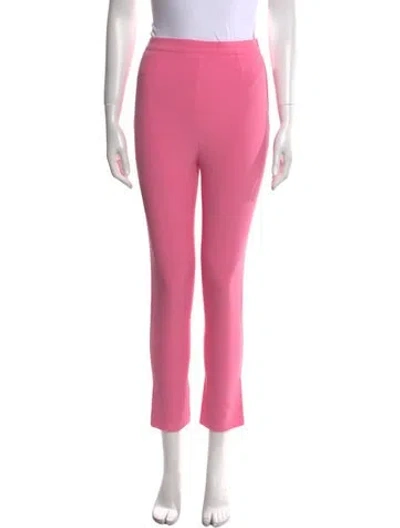 Pre-owned Safiyaa Straight Leg Pants In Pink