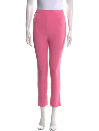Pre-owned Safiyaa Straight Leg Pants In Pink