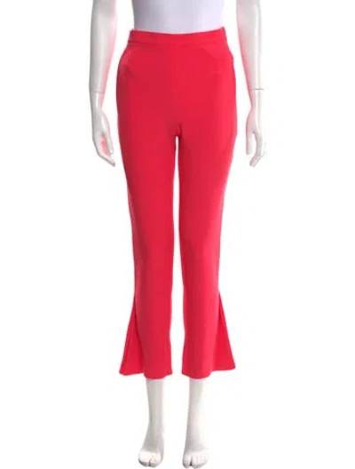 Pre-owned Safiyaa Straight Leg Pants In Pink