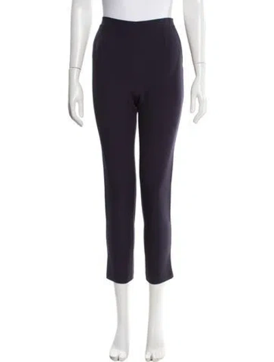 Pre-owned Safiyaa Straight Leg Pants In Purple