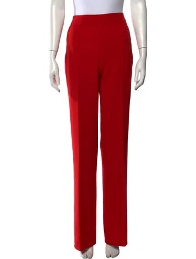 Pre-owned Safiyaa Straight Leg Pants W/ Tags In Red