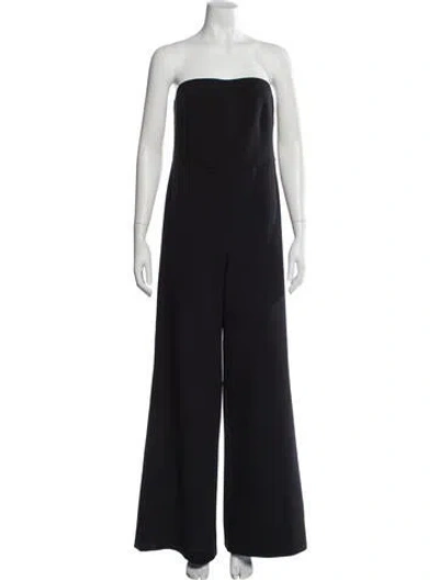 Pre-owned Safiyaa Strapless Jumpsuit In Black