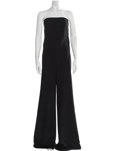 Pre-owned Safiyaa Strapless Jumpsuit W/ Tags In Black