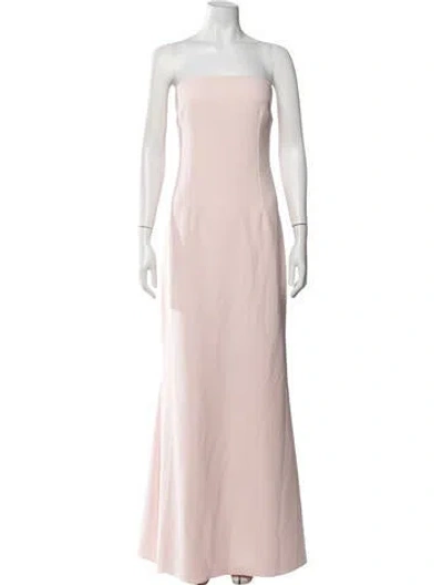 Pre-owned Safiyaa Strapless Long Dress W/ Tags In Pink