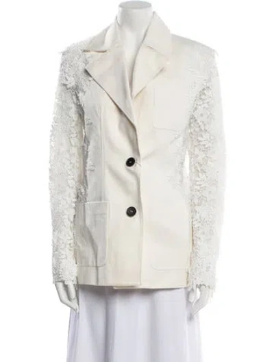 Pre-owned Safiyaa Tie-dye Print Blazer W/ Tags In Neutral