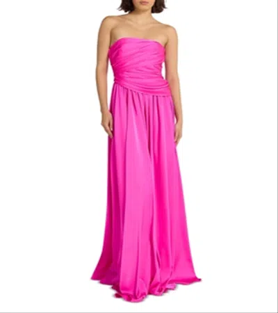Safiyaa Victoire Strapless Gown Pink Size 14 In Multi
