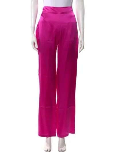 Pre-owned Safiyaa Wide Leg Pants In Black