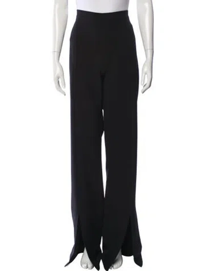 Pre-owned Safiyaa Wide Leg Pants In Black
