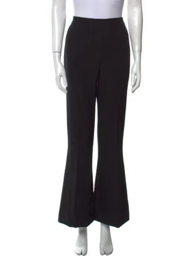 Pre-owned Safiyaa Wide Leg Pants In Black