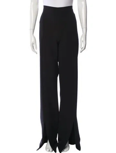 Pre-owned Safiyaa Wide Leg Pants In Black