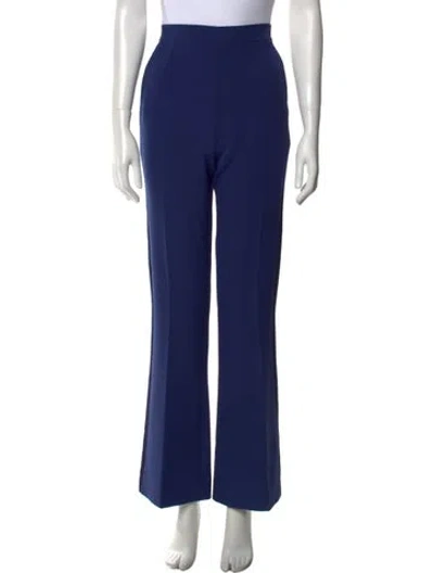 Pre-owned Safiyaa Wide Leg Pants In Blue