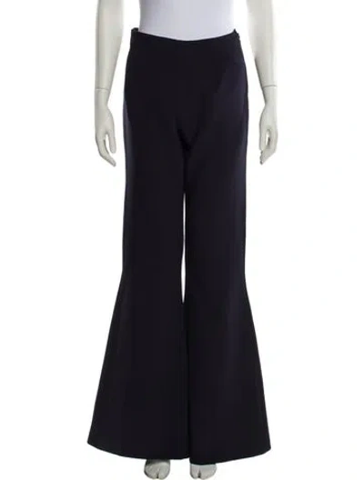 Pre-owned Safiyaa Wide Leg Pants In Blue