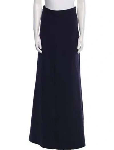 Pre-owned Safiyaa Wide Leg Pants In Blue