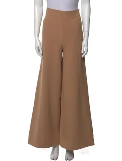 Pre-owned Safiyaa Wide Leg Pants In Brown
