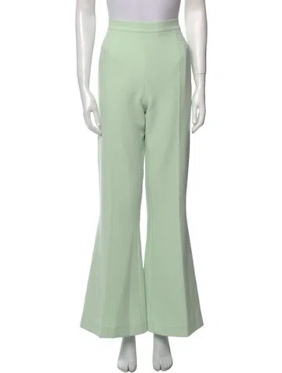 Pre-owned Safiyaa Wide Leg Pants In Green