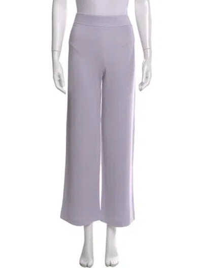 Pre-owned Safiyaa Wide Leg Pants In Purple