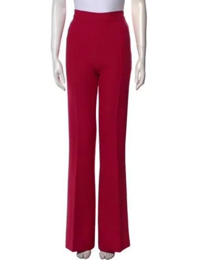 Pre-owned Safiyaa Wide Leg Pants In Red