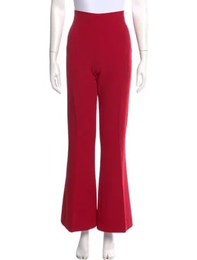 Pre-owned Safiyaa Wide Leg Pants In Red