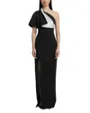 Safiyaa Yume Asymmetrical Dress In Black