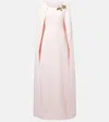 Safiyaa Yuna Caped Embellished Gown