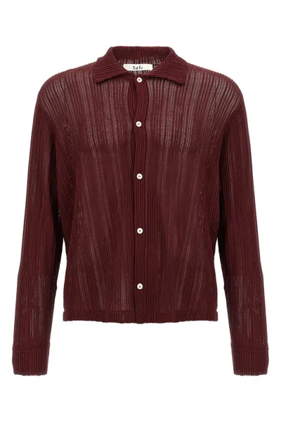 Sã©fr Sã‰fr 'jacques' Shirt In Burgundy