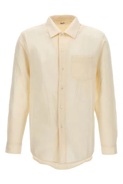 Sã©fr Sã‰fr 'leo' Shirt In Neutral