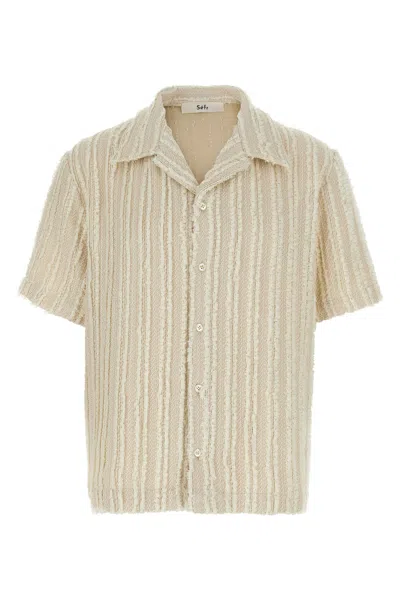 Sã©fr Sã‰fr 'noam' Shirt In Neutral