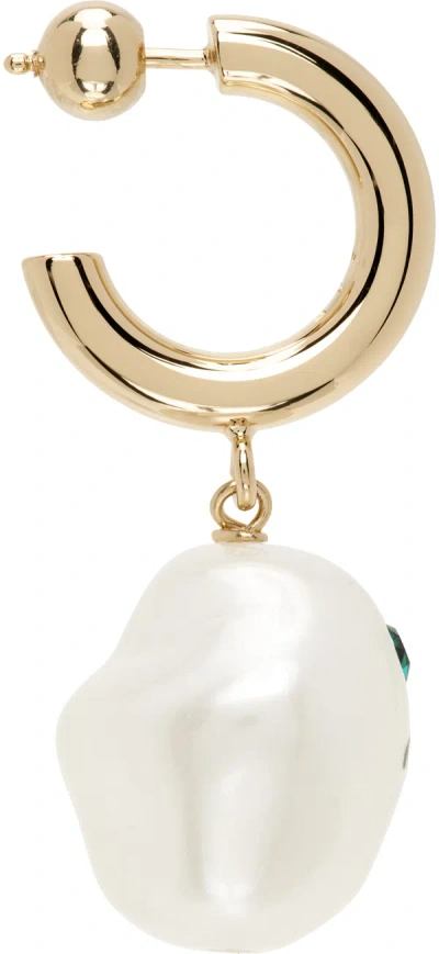 Safsafu Gold Cotton Candy Single Earring In Gold|undefined|#8d85